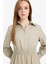 Regular Fit Gömlek Yaka Poplin Uzun Kollu Elbise F0322AX25AU 5