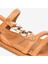 Kadın Taba Hakiki Deri Sandalet 4Y2YS50759 5