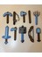 Minecraft 10LU Full Set( Kılıç,yay,mızrak,balta,olta,kürek,topuz,kazma,çubuk 13-16CM 3