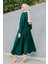 Madam Kuplu Tasarım Elbise-Zümrüt 3