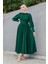 Madam Kuplu Tasarım Elbise-Zümrüt 5