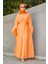 Kipsy Sekiz Parçalı Relax Elbise-Turuncu 5