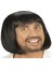 Siyah Renk Erkekler Için Kısa Ortaçağ Peruğu 1