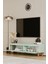 Mila Mint Yeşili Mdf 140 cm Tv Ünitesi-Raflı,kapaklı,ayaklı 4
