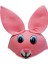 Pembe Renk Kulaklı Tavşan Şapkası Hayvan Şapkası 1