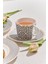 Kahve Link Porselen Çay Fincanı Krem Kahve 4