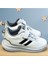 Kafkaslar Beyaz Cırtlı Kız Erkek Çocuk Sneaker Spor Ayakkabı 3