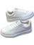 Kafkaslar Düz Beyaz Kız Erkek Çocuk Sneaker Spor Ayakkabı 2