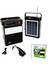 3ın1 - SOLAR2IN1 Dik Model El Feneri - Radyo - MP3BLUETOOTH - Usb/ Tf Port - 2 Parça Ampul Kablolu - Powerbank (4915) 1