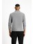 Polo Yaka Slim Fit Dar Kesim Desenli Sweatshirt 5