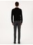 Erkek Siyah Slim Fit Kanvas Pantolon 50315265-VR046 4