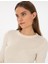 Kadın Ekru Slim Fit Basic Kazak 50315758-VR019 2
