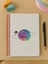 Satürn Kız Tasarımlı Spiralli Kareli Defter – 80 Yaprak, 160 Sayfa (18 x 24 Cm) 2