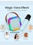 K12 Kablosuz Bluetooth Hoparlör Bej Karaoke 2 Mikrofon Li Ses Efektli Rgb Hd Stereo Ses Usb/sd 4