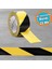 Sarı-Siyah Yer Işaretleme Bandı Pvc Emniyet Zemin Ikaz Bant 50 mm x 25 mt 1