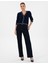 Kadın Lacivert Slim Fit Triko Hırka 50316344-VR033 4