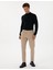 Erkek Bej Slim Fit Flanel Dokulu Kumaş Pantolon 50317639-VR011 3