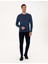Erkek Lacivert Slim Fit Jean Pantolon 50315248-VR033 3