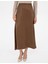 Kadın Koyu Kahverengi A Kesim Dokuma Etek 50318241-VR084 2