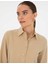 Kadın Bej Regular Fit Uzun Kollu Gömlek 50318195-VR011 2