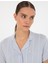 Kadın Mavi Kısakollu Gömlek Pijama Takım 50319054-VR036 2