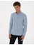 Erkek Mavi Slim Fit Uzun Kollu Gömlek 50316768-VR036 1