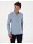 Erkek Mavi Slim Fit Uzun Kollu Gömlek 50316768-VR036 3