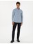 Erkek Mavi Slim Fit Uzun Kollu Gömlek 50316768-VR036 4