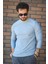 Jordao Fitilli Slim Fit Likralı Bisiklet Yaka Erkek Uzun Kol Tshirt 1