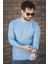 Jordao Fitilli Slim Fit Likralı Bisiklet Yaka Erkek Uzun Kol Tshirt 2