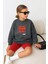 Kız Çocuk Baskılı 3 Iplik Kumaş Pamuklu Sweatshirt 1