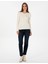 Kadın Ekru Slim Fit Basic Kazak 50317072-VR019 4