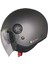 Motosiklet Yarım Kask Güneş Vizörlü Ece 22.06 Motor Kaskı Mat Gri 1