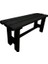 Masif Siyah Ahşap Bank Bench 100CM x 30CM x 43CM 1