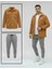 Unisex Trend Kombin Peluş Gömlek Ceket & Jogger Eşofman Takımı 1