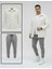 Unisex Trend Kombin Peluş Gömlek Ceket & Jogger Eşofman Takımı 1
