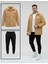 Unisex Trend Kombin Peluş Gömlek Ceket & Jogger Eşofman Takımı 1