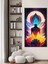 Lotus Aura Spiritüalizm Temalı Baskı Kanvas Tablo 3