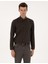 Erkek Kahverengi Flanel Dokulu Slim Fit Uzun Kollu Gömlek 50316751-VR029 3