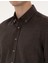 Erkek Kahverengi Flanel Dokulu Slim Fit Uzun Kollu Gömlek 50316751-VR029 7