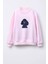 Kız Çocuk Baskılı 3 Iplik Kumaş Pamuklu Sweatshirt 1