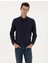 Erkek Lacivert Flanel Dokulu Slim Fit Uzun Kollu Gömlek 50316751-VR033 1