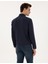 Erkek Lacivert Flanel Dokulu Slim Fit Uzun Kollu Gömlek 50316751-VR033 5