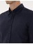 Erkek Lacivert Flanel Dokulu Slim Fit Uzun Kollu Gömlek 50316751-VR033 7