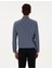 Erkek Koyu Mavi Flanel Dokulu Slim Fit Uzun Kollu Gömlek 50316751-VR032 5