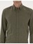Erkek Haki Flanel Dokulu Slim Fit Uzun Kollu Gömlek 50316751-VR027 6