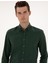Erkek Yeşil Flanel Dokulu Slim Fit Uzun Kollu Gömlek 50316751-VR054 2