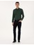 Erkek Yeşil Flanel Dokulu Slim Fit Uzun Kollu Gömlek 50316751-VR054 4