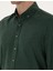 Erkek Yeşil Flanel Dokulu Slim Fit Uzun Kollu Gömlek 50316751-VR054 7