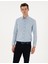 Erkek Açık Mavi Flanel Dokulu Slim Fit Uzun Kollu Gömlek 50316751-VR003 1